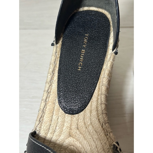 TORY BURCH INES MULTI-STRAP ESPADRILLE
WEDGE SANDAL Sz 8.5 - Picture 9 of 11
